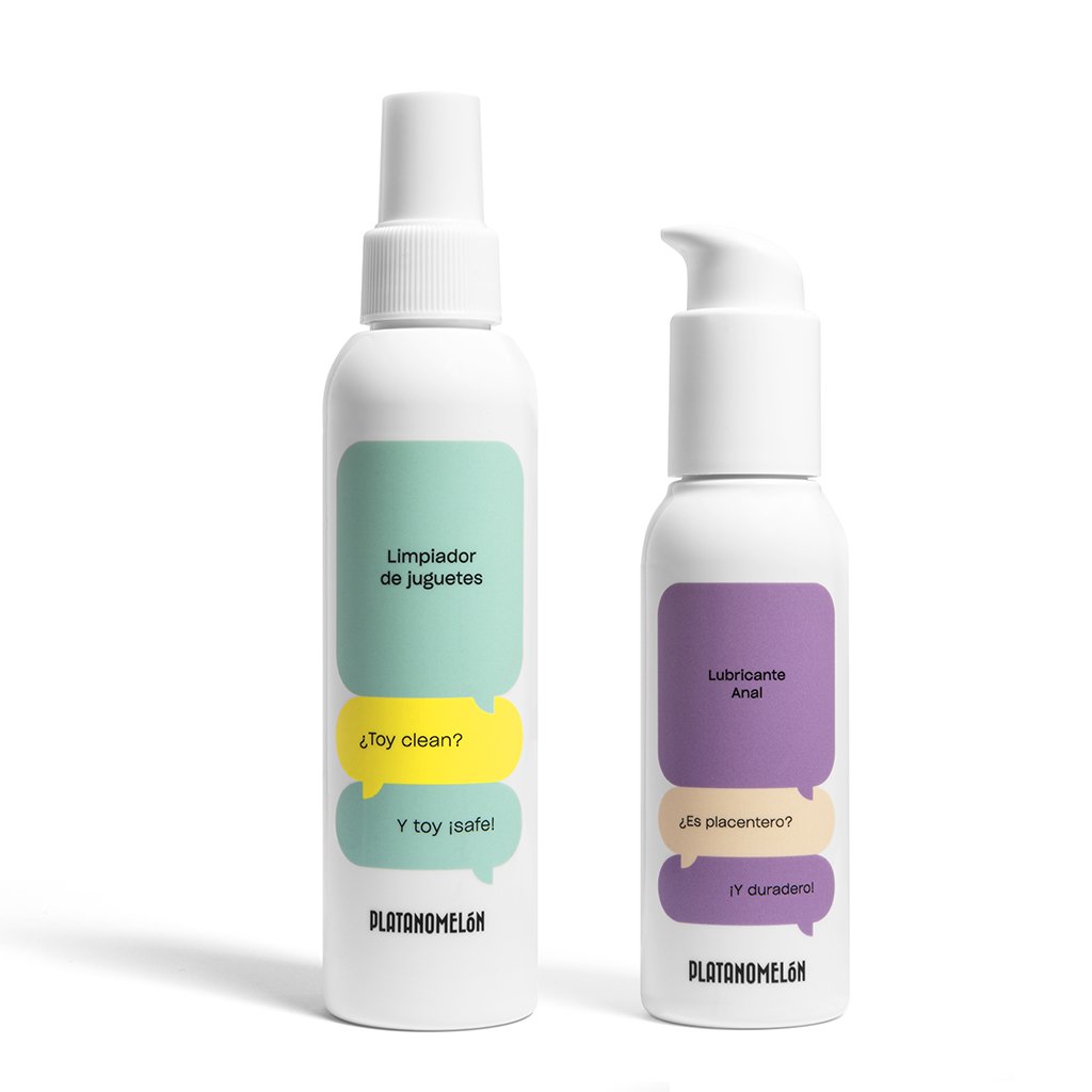 Limpiador + Lubricante anal Pack cosmética Platanomelón 1