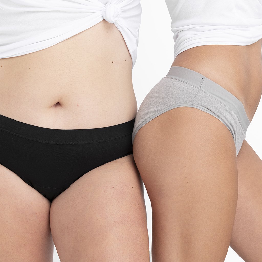 Kiwitas Classic Sporty + Copa menstrual Gina Braguitas menstruales Platanomelón 6