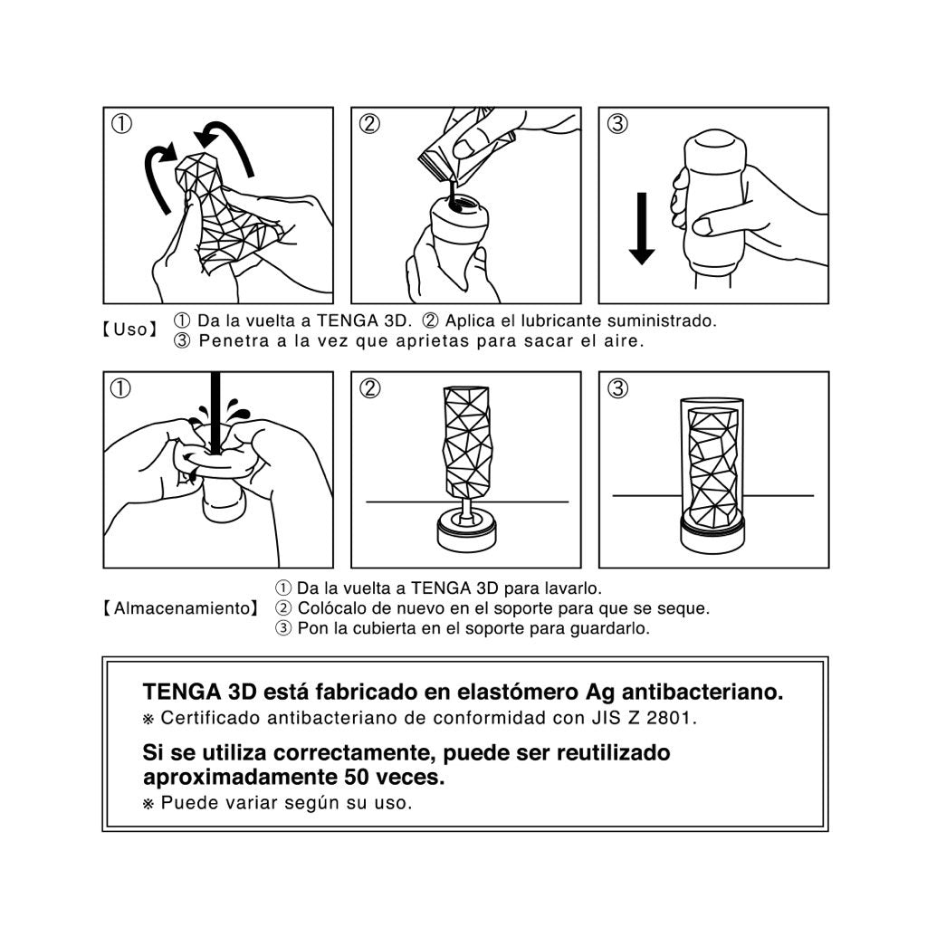 Tenga 3D Masturbador para pene Tenga 6